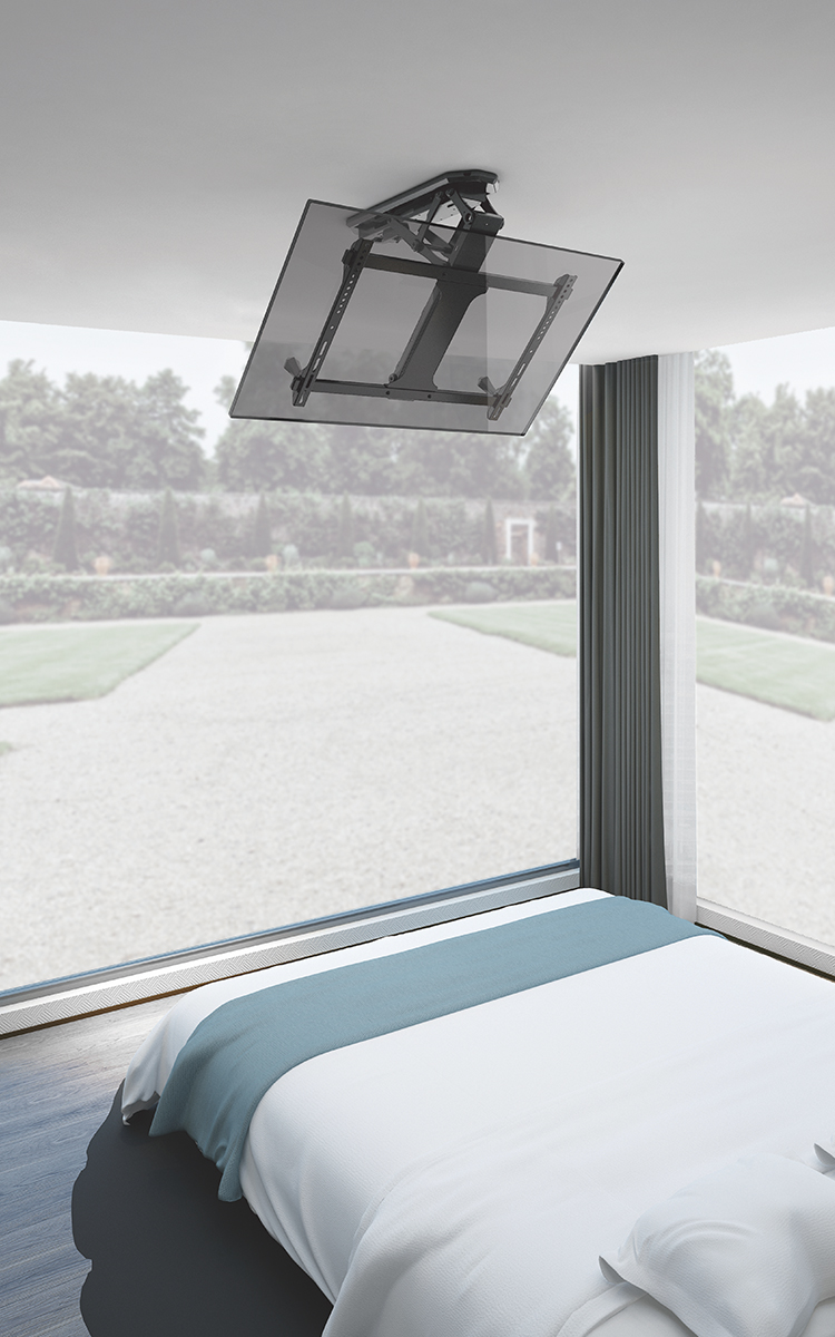 Motorized Flip Down TV Ceiling Mount